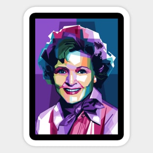 Betty White WPAP Sticker